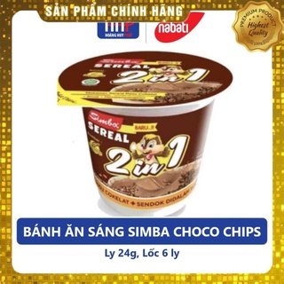 Ly bánh ăn sáng ngũ cốc socola simba sereal 2 in 1 24g