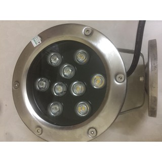 Đèn LED âm nước 9w chân đế cho đài phun nước cảnh quan sân vườn trang trí đèn ngoài trời
