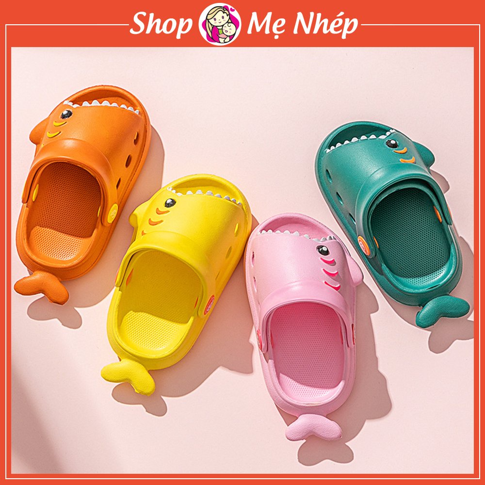 Dép cho bé Trai – Dép cho bé Gái hình BABY SHARK ngộ nghĩnh dễ thương, chống trượt có dây đeo