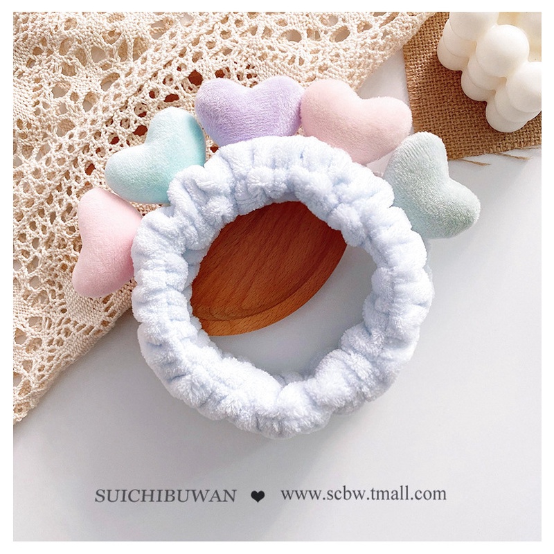 Băng đô cài tóc rửa mặt thiết kế đơn giản dễ thương phong cách Hàn Quốc cho nữ