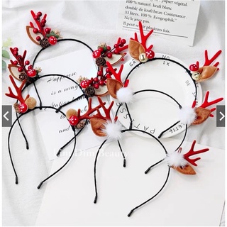 Băng đô cài tóc noel sừng tuần lộc siêu cưng