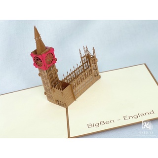 THIỆP 3D THÁP BIG BEN