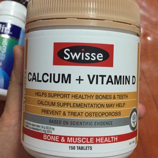Canxi hữu cơ Swisse Calcium + vitaminD Úc