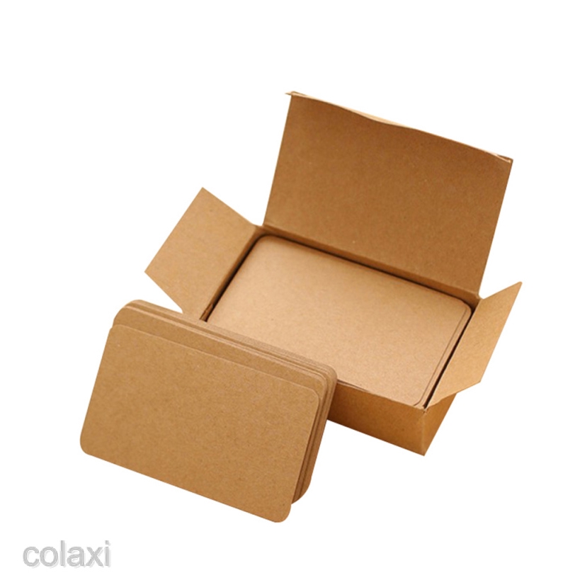 [COLAXI] Paper Blank Index Flash Cards DIY Greeting Quick Message, 90 Sheets