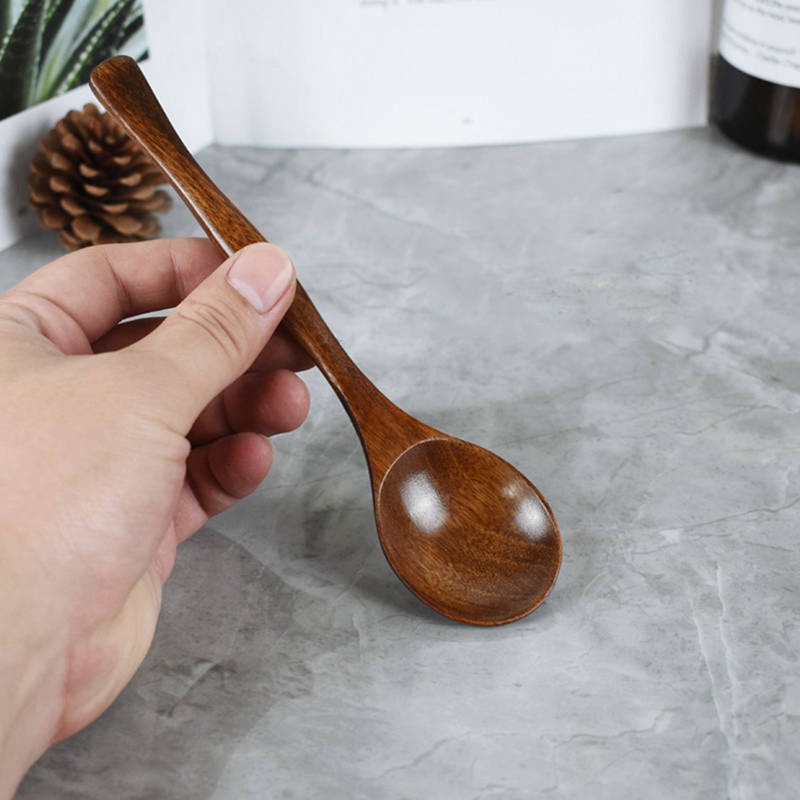 Muỗng Ăn Bằng Gỗ Hình Quả Bầu Độc Đáo