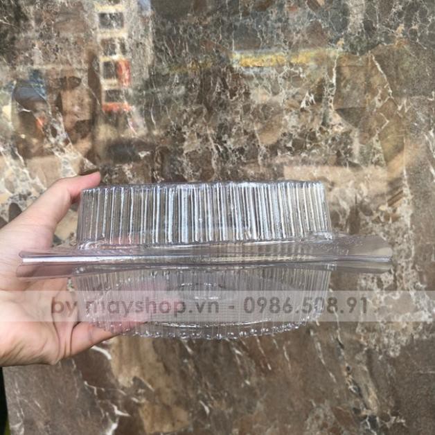10 Hộp nhựa tròn đựng bánh H28