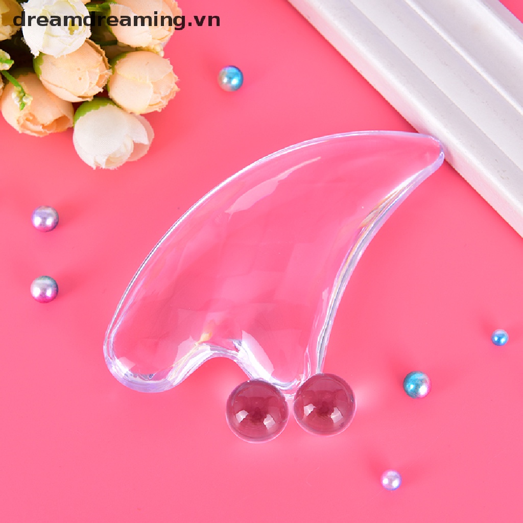 (Hàng Mới Về) Dụng Cụ Mát Xa Mặt Bằng Nhựa resin Tự Nhiên Chất Lượng Cao