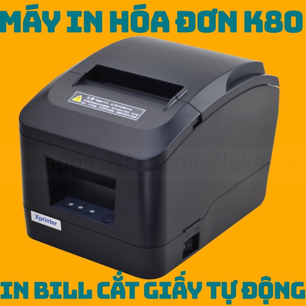 Máy in bill -in hóa đơn nhiệt khổ in k80(in 8cm) tự cắt giấy-D200N