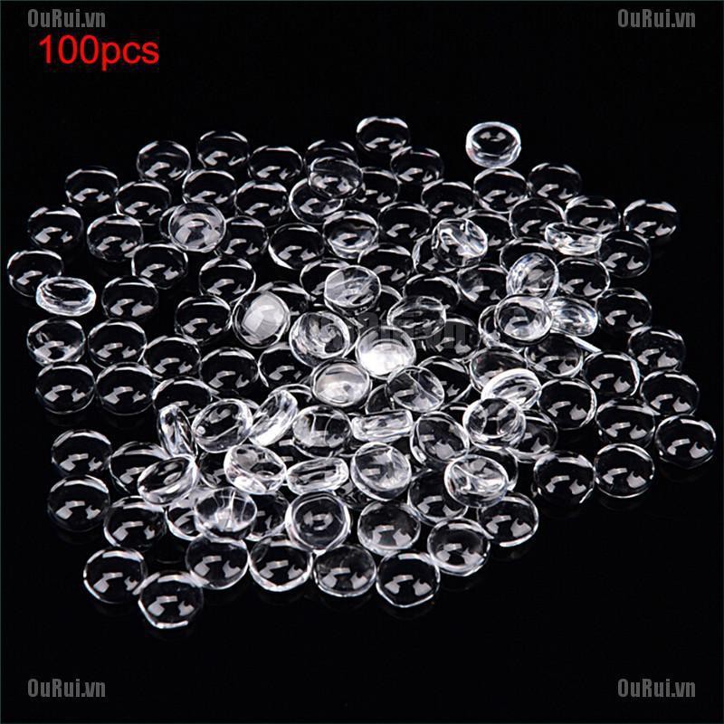 Bộ 100 Hạt Xỏ Trong Suốt Kích Thước 6mm Dùng Làm Trang Sức