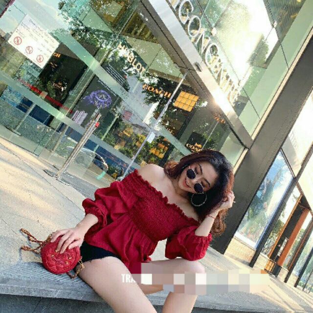 ÁO TRỄ VAI TAY NHÚN