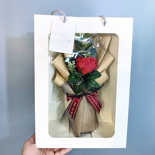 (chỉ nhận đơn sỉ) hoa Hồng sáp thơm 1 bông
