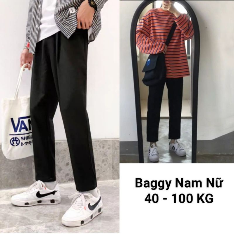 Quần baggy 40-100kg nam nữ thời trang bigsize(video ảnh thật)