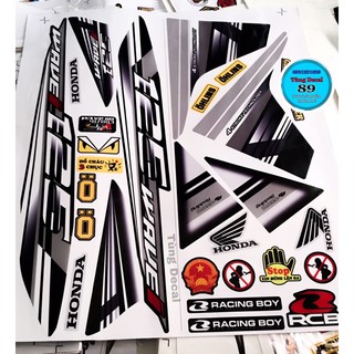 [HÀNG CHUẨN] TEM RỜI WAVE 110 ĐEN Trắng XÁm 125i 🔥