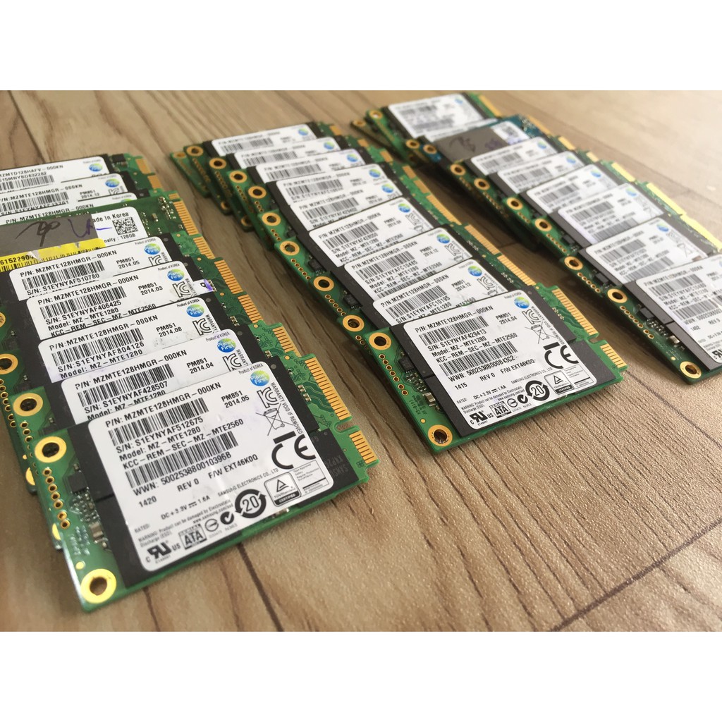 SSD máy tính Msata samsung 128G hàng zin theo máy