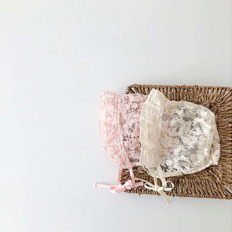 Mũ Ren Hoa Chụp Ảnh Công Chúa Cho Bé Gái