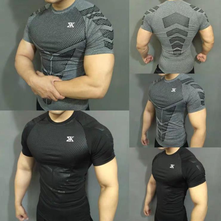 Áo Tập GYM Ôm Body Nam Tay Ngắn Ann Gym Store ZK A-006