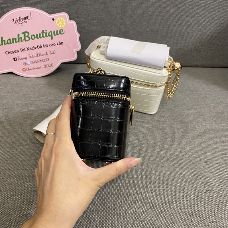 Túi xách nữ túi cốp chữ P size 16cm(ảnh thật)