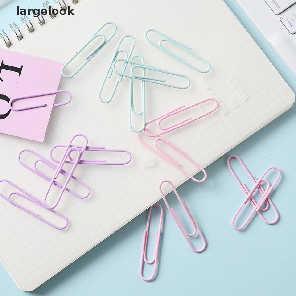 Kẹp giấy bằng kim loại màu sắc macaron xinh xắn
