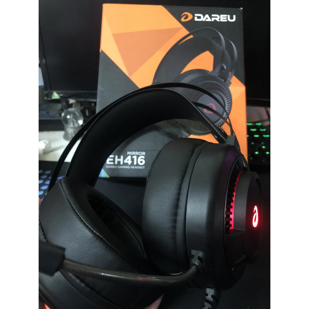 Tai nghe Gaming DareU EH416 USB - Giả lập - Âm thanh 7.1 - BH 12 Tháng