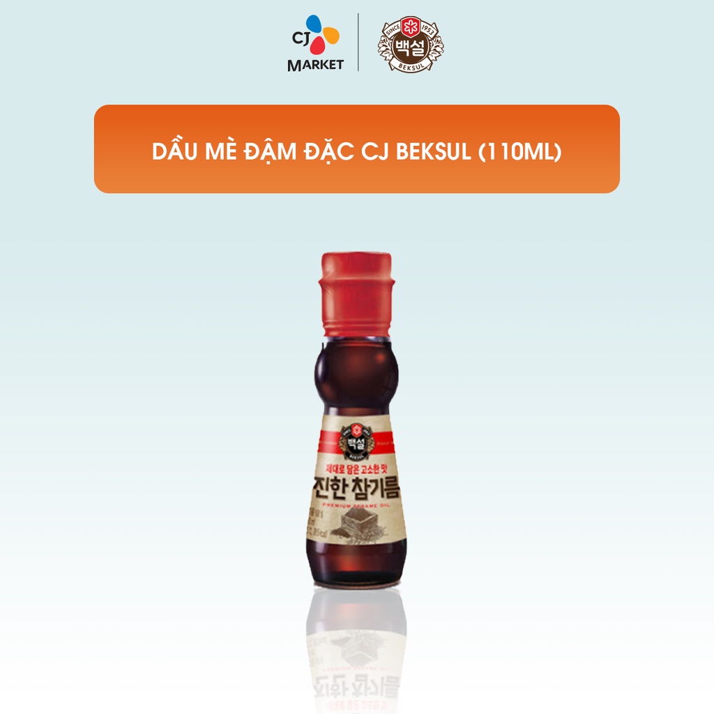 [Chỉ giao HCM] Dầu mè đậm đặc CJ Beksul 110ml - Nhập khẩu từ Hàn Quốc