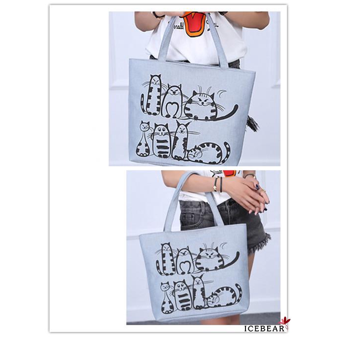 ✸ღ✸Women Canvas Casual Handbag Shoulder Bag Cotton Lady Messenger Bag Heavy Duty