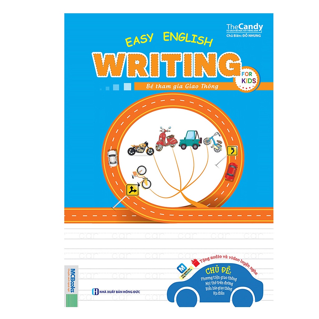 Sách - Easy English writing for kids - Bé tham gia giao thông