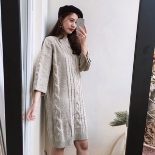 Váy len thừng dày 