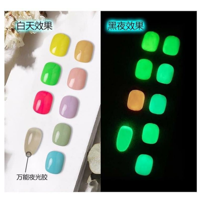 Sơn Top gel Dạ Quang phát sáng