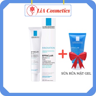 Kem giảm mụn la roche posay duo+, kem giảm mụn ẩn la roche posay effaclar duo+, 40ml