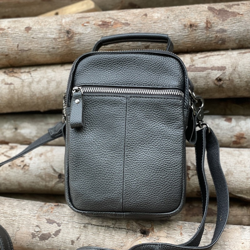 TÚI XÁCH NAM DA THẬT MÀU ĐEN DB175