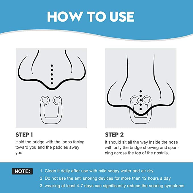 Kẹp mũi chống ngáy hỗ trợ giấc ngủ tiện lợi dành cho nam và nữ