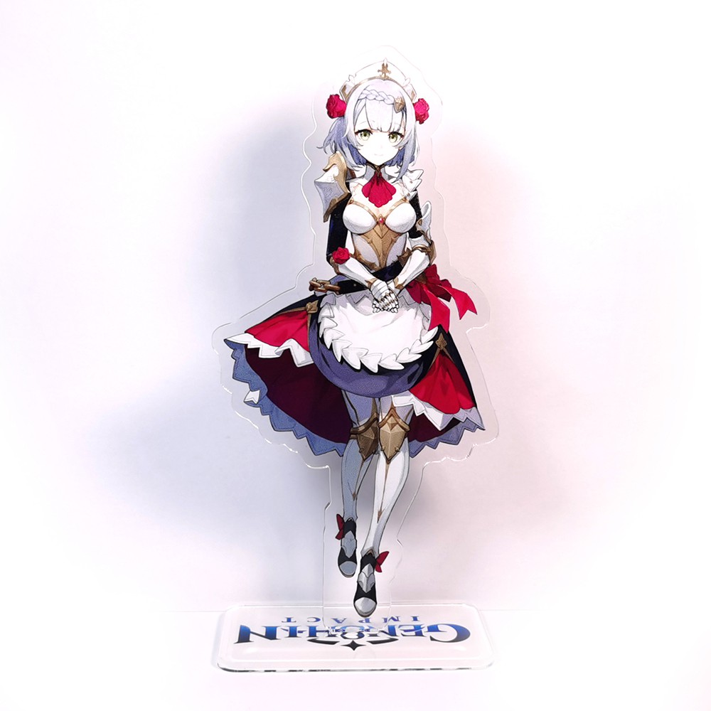 Tượng acrylic họa tiết nhân vật Razor Noelle Barbara QiQi trong game Genshin Impact