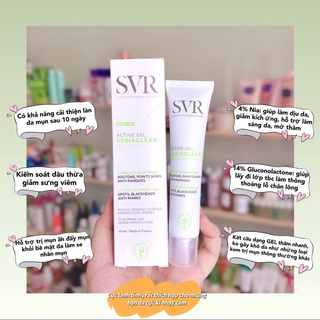 Kem phục hồi giảm mụn svr active gel sebiaclear 40ml