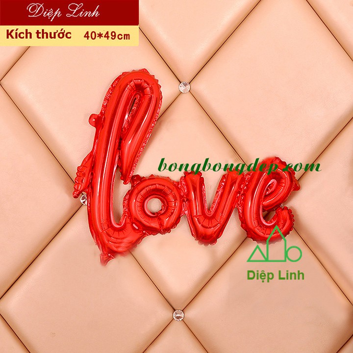 Bóng chữ love liền (kèm băng keo)