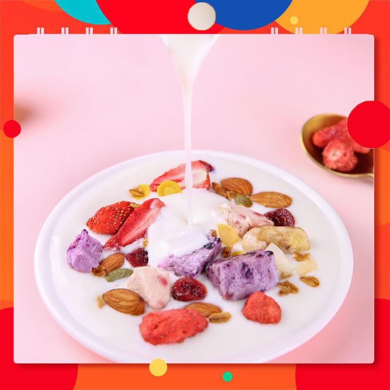 [SALE LỚN] Ngũ Cốc Sữa Chua Hoa Quả Sấy Khô Không Đường Yogurt Block Fruit ăn k.iêng, giảm c.ân lành mạnh - Gói 500g