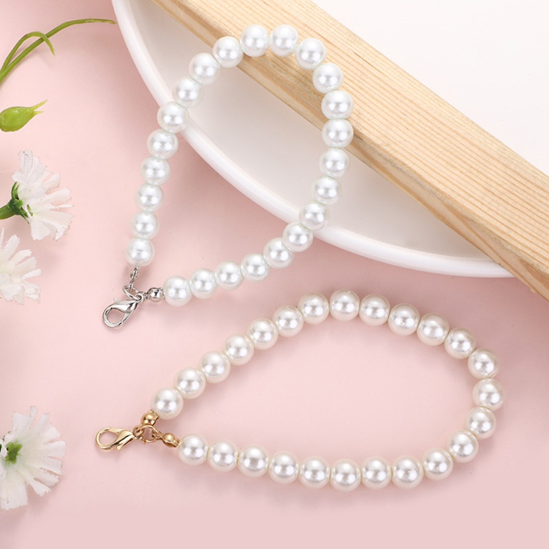 Set 5 Móc Khóa Đính Ngọc Trai Nhân Tạo Thời Trang