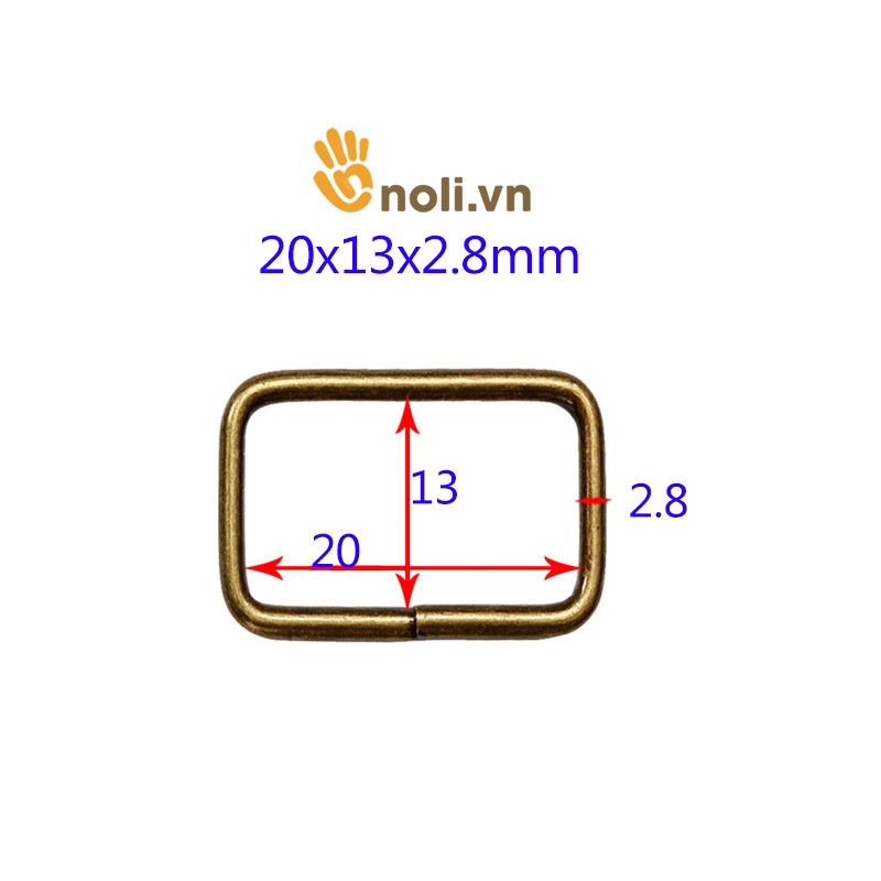 Khoen chữ nhật 2.0cm