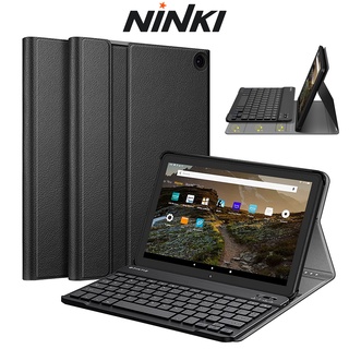Ninki bao da pu kèm bàn phím bluetooth không dây cho all-new fire hd 10/fire hd 10 plus tablet cho fire hd 10/fire hd 10 plus tablet