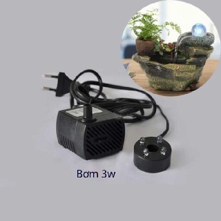 Máy bơm nước chìm 4 đèn led đổi màu, hồ cá, hòn non, bộ thác nước