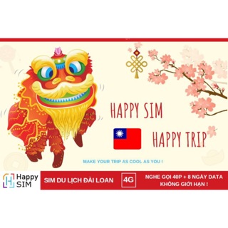 SIM ĐÀI LOAN 8 NGÀY KHÔNG GIỚI HẠN DATA - SÓNG YẾU HOÀN TIỀN