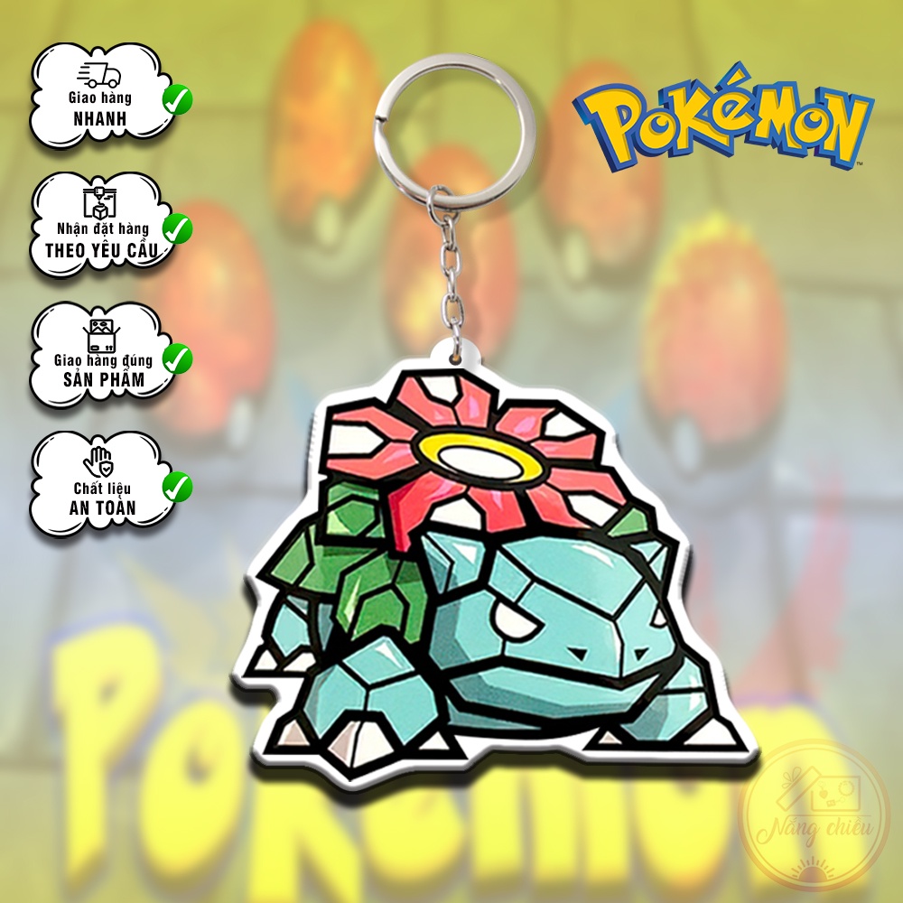 Móc khóa Dày In Sắc Nét 2 Mặt - Anime Pokemon ☘️Quà Tặng Nắng Chiều☘️