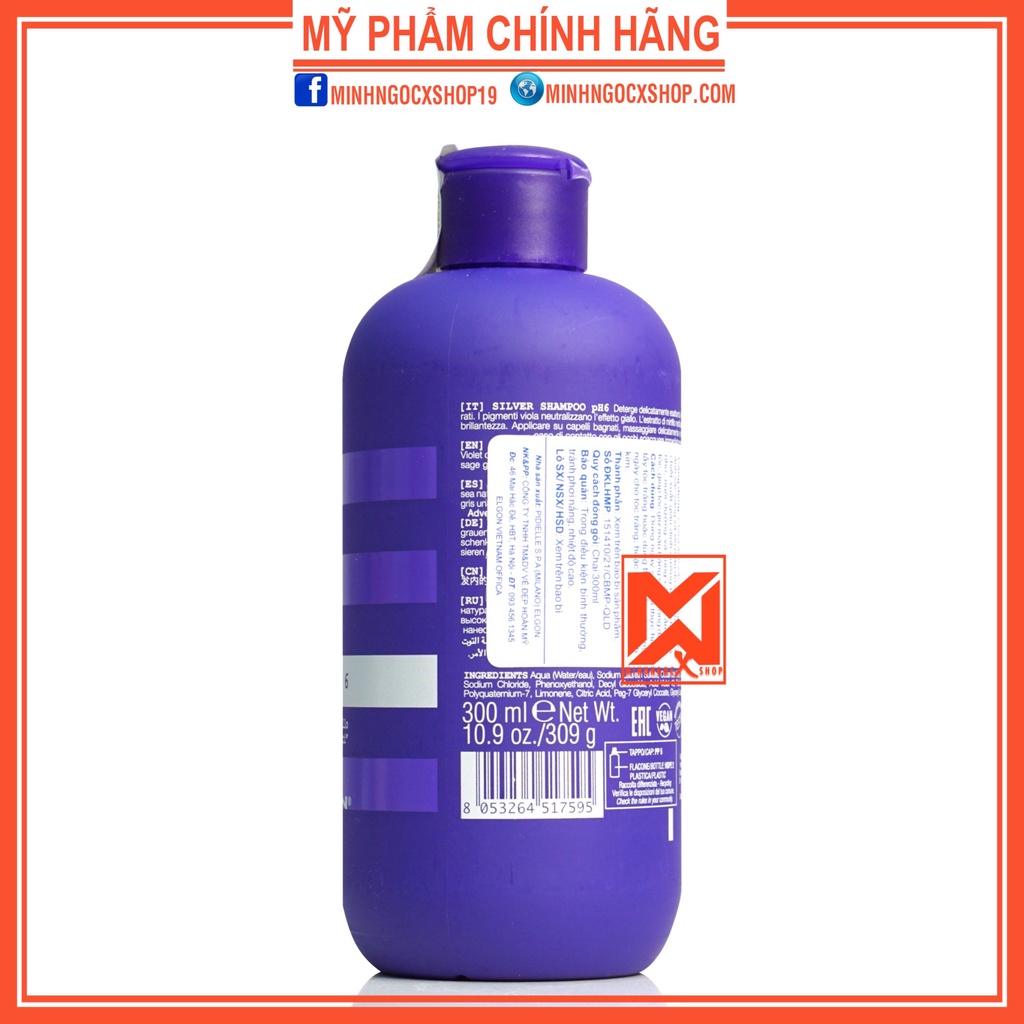 ELGON DẦU GỘI TÍM KHỬ VÀNG ELGON SILVER COLORCARE 300ML CHÍNH HÃNG