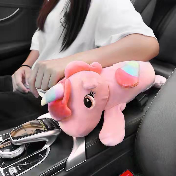 Hộp Đựng Khăn Giấy Hình Kỳ Lân Dễ Thương Treo Trang Trí Xe Hơi
