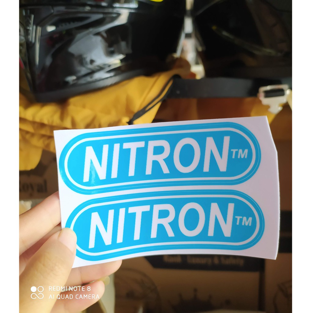 [Mã LIFE1603ALL giảm 10% đơn 0Đ] Tem Sticker Dán Xe Nitron Giá Rẻ