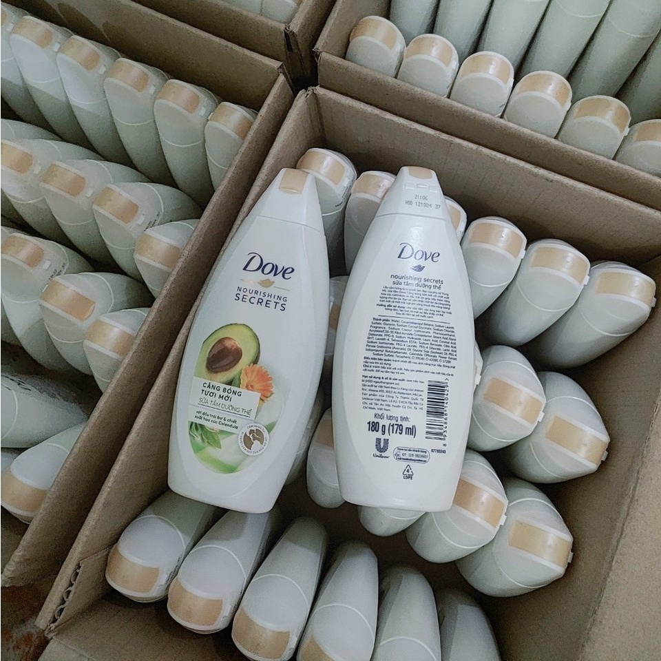 Sữa tắm dưỡng thể Dove căng bóng, thư giãn 180g