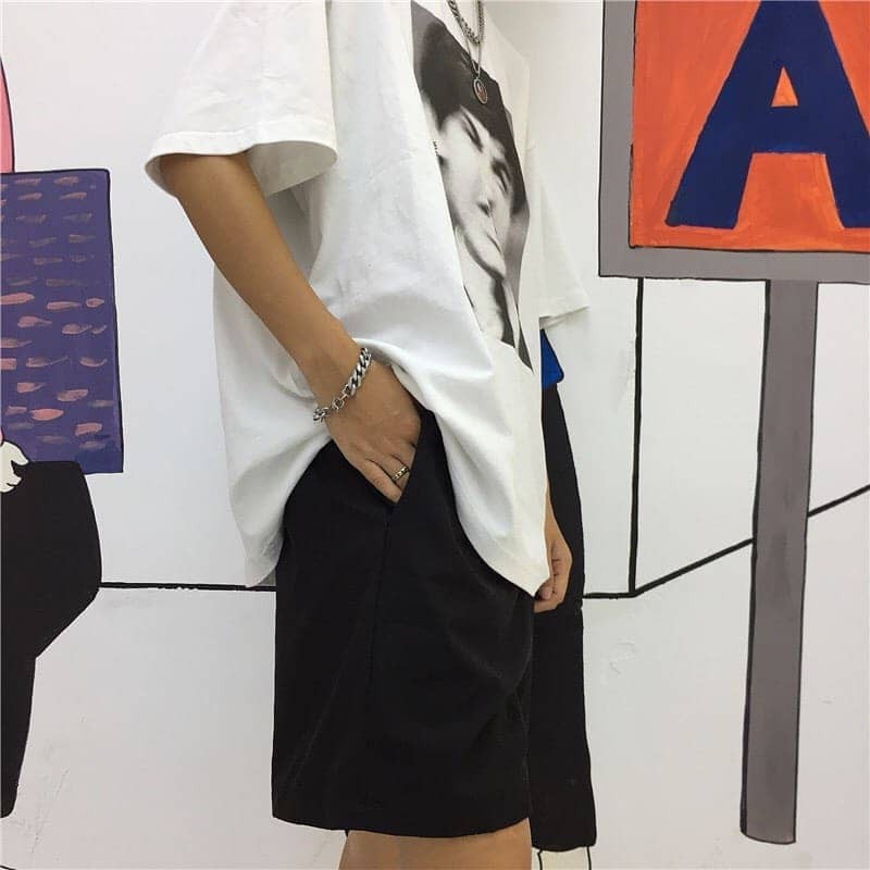 [ẢNH THẬT CUỐI] Quần short nam nữ hai màu WHITE - BLACK kiểu dáng cạp chun có TÚI trước | BigBuy360 - bigbuy360.vn