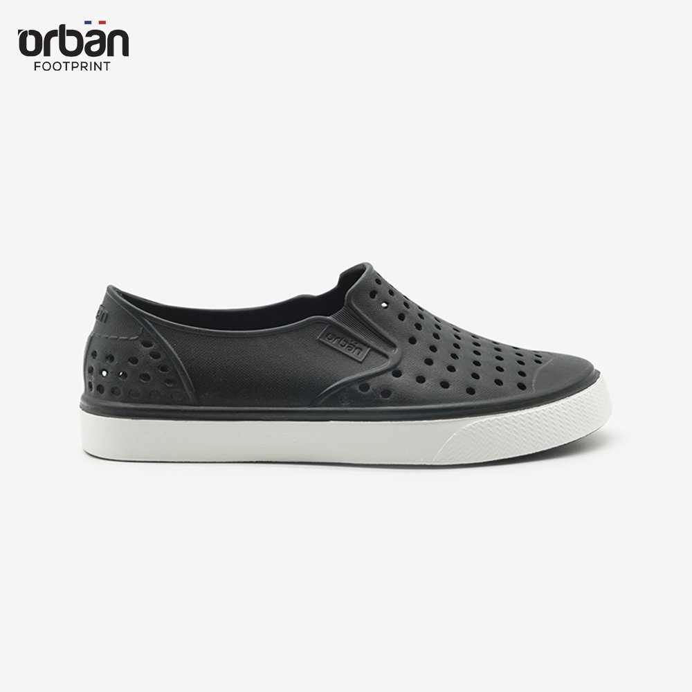 Giày Slipon Urban Footpritn EVA Fylon (D2201 AD6) Đen Trắng