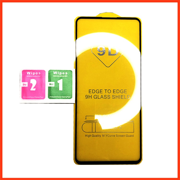 Kính cường lực Xiaomi Redmi Note 9 Pro  full màn hình, Ảnh thực shop tự chụp, tặng kèm bộ giấy lau kính taiyoshop2