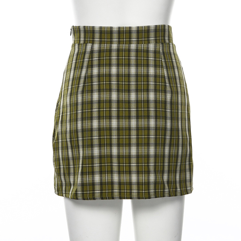 Chân Váy Nữ Lưng Cao Họa Tiết Caro Thời Trang | BigBuy360 - bigbuy360.vn