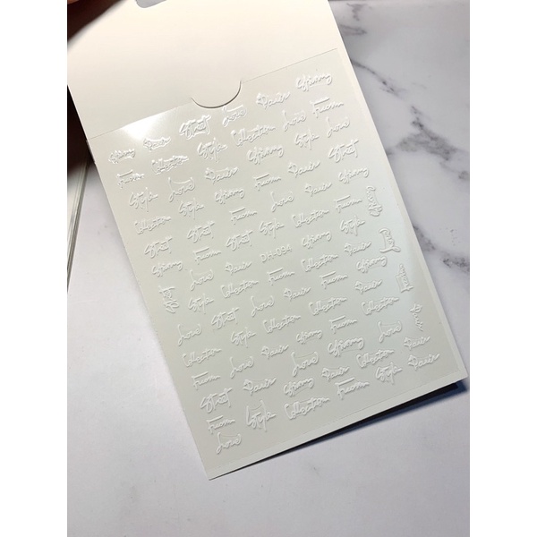 Sticker 3d - Stick dán móng nail hoạ tiết
